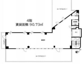 センチュリオン六本木タワー 4階 間取り図