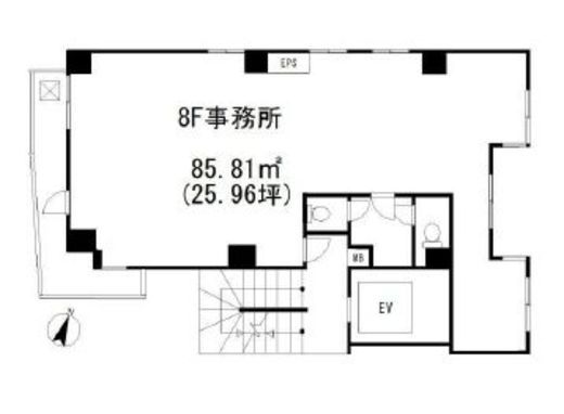 青山ルカビル 8階 間取り図
