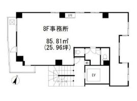 青山ルカビル 8階 間取り図