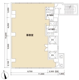 御成門小田急ビル 201 間取り図