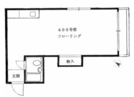 青山グリーンハイツ 405 間取り図