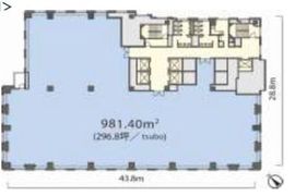 虎ノ門2丁目タワー 19階1 間取り図