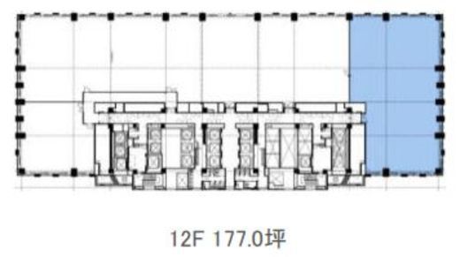 丸の内トラストタワー本館 12階2 間取り図