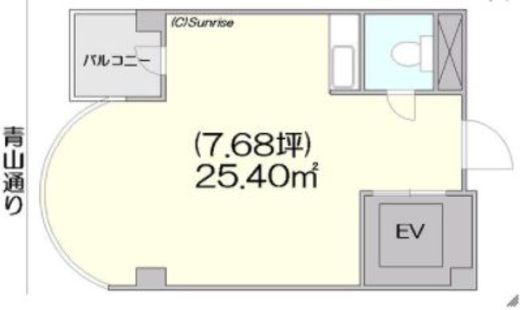 青山丸竹ビル 6階 間取り図