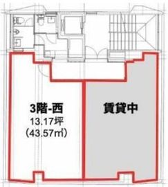 日本橋滄浪閣ビル 3階西 間取り図