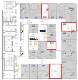 ビュレックス ラボ新橋 512 間取り図