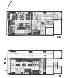 ヤマジョウビル 1階-2階 間取り図