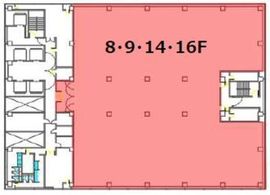 天王洲ファーストタワー 8階 間取り図