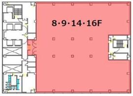 天王洲ファーストタワー 9階 間取り図