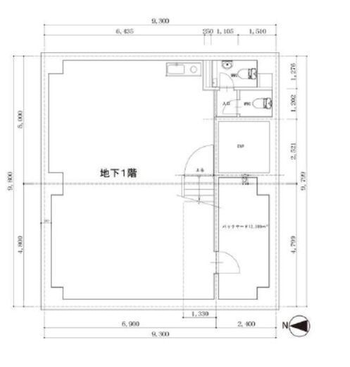 芝パークビル(大門) B1階 間取り図