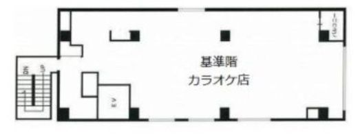 八大浜松町ビル 1階+2階 間取り図