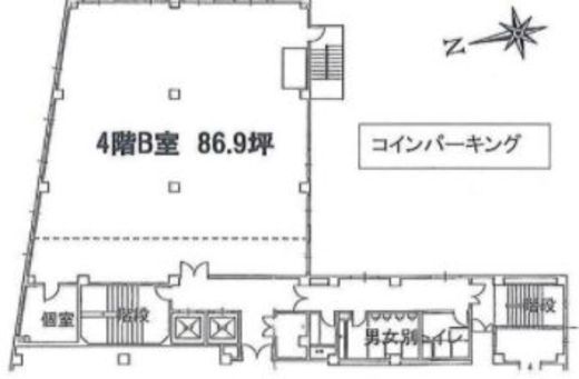 第一ビル 2階B 間取り図