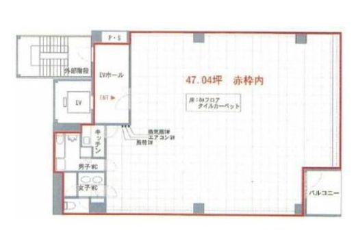 銀座河合ビル 4階 間取り図