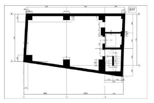 新宿明治通りビル B1階 間取り図