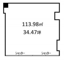 ニュー新橋ビル 2階250区画 間取り図