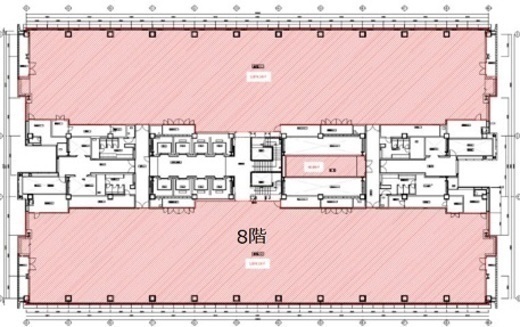 トレードピアお台場 8階北センター・南 間取り図