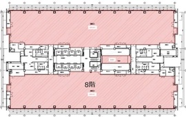 トレードピアお台場 8階北センター・南 間取り図