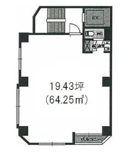 日本橋243ビル 5階 間取り図