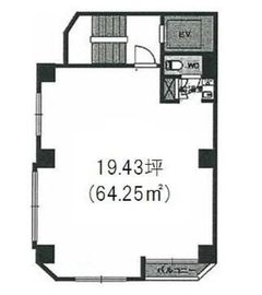 日本橋243ビル 5階 間取り図
