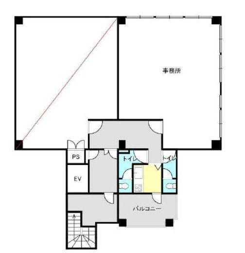麹町高善ビル 4階B 間取り図