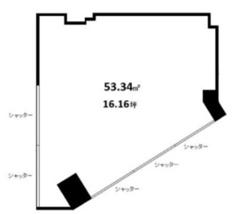 ニュー新橋ビル 3階328区画 間取り図