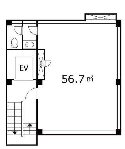 荻津ビル 2階 間取り図