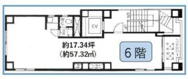 新橋アオヤギビル 6階 間取り図