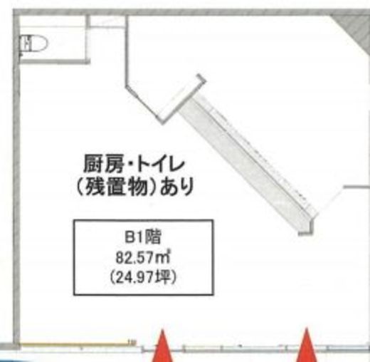 NISHIAZABU FTII B1階 間取り図