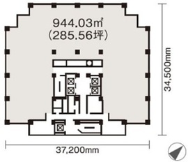 FOREFRONT TOWERII 501 間取り図