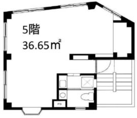 茶屋坂T&Kビル 5階 間取り図