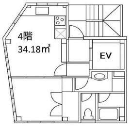 茶屋坂T&Kビル 4階 間取り図