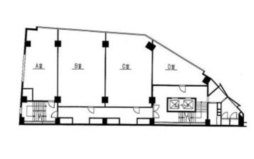 虎ノ門産業ビル 9階C 間取り図
