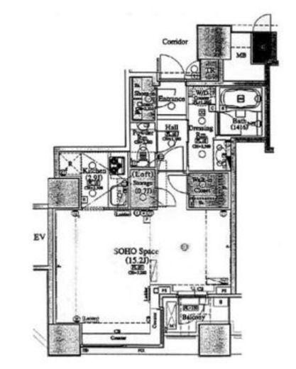 ザ・タワーズ台場 413 間取り図