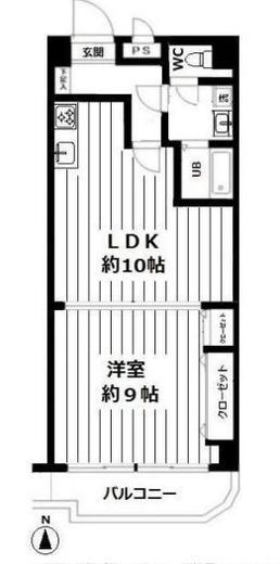 ヒルズ高輪(SOHO) B棟101 間取り図