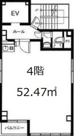 日本橋パークサイドビル 4階 間取り図