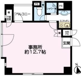 ハイライト高輪ビル 3階 間取り図