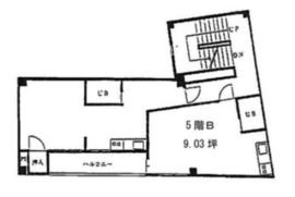 新橋パインビル 5階B 間取り図