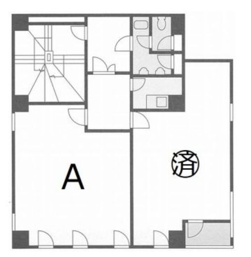 新橋第一ビル 2階A 間取り図