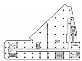 新橋駅前ビル1号館 403-1 間取り図