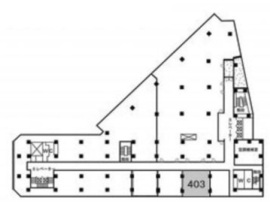 新橋駅前ビル1号館 403-1 間取り図