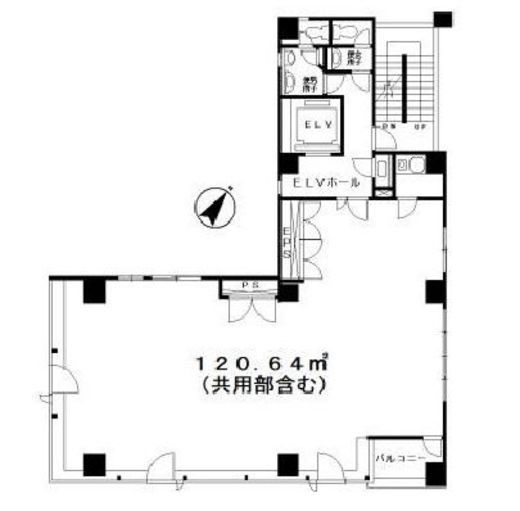 第2ミネギシビル 8階 間取り図