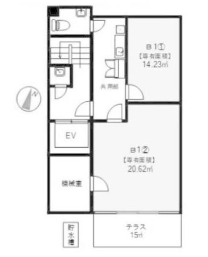 BM原宿 B1階 間取り図