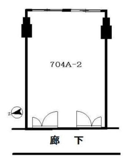 ニュー新橋ビル 704A-2 間取り図