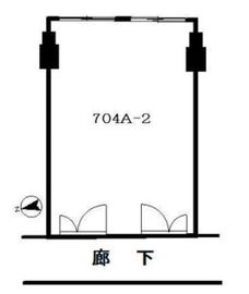 ニュー新橋ビル 704A-2 間取り図