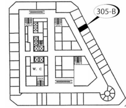 ニュー新橋ビル 305-B 間取り図