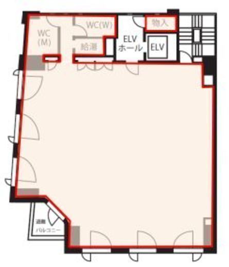 九段誠和ビル 3階 間取り図