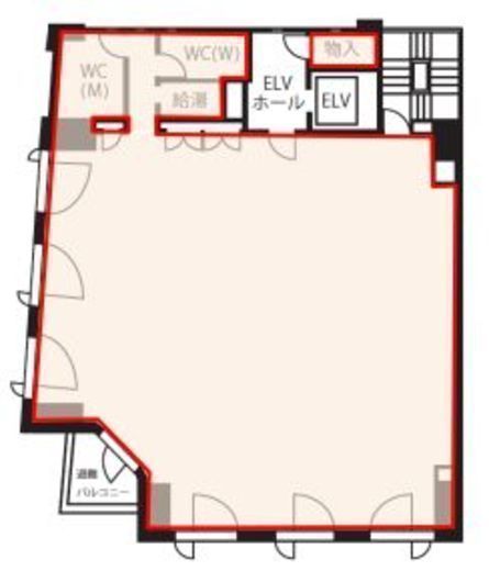 九段誠和ビル 6階 間取り図