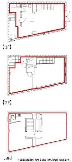GINZA MUSEE Bldg. 1-3階 間取り図