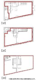 GINZA MUSEE Bldg. 1-3階 間取り図