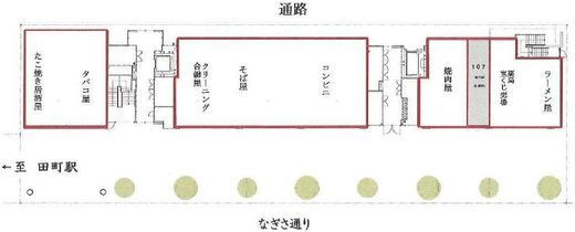 なぎさテラス 107区画 間取り図